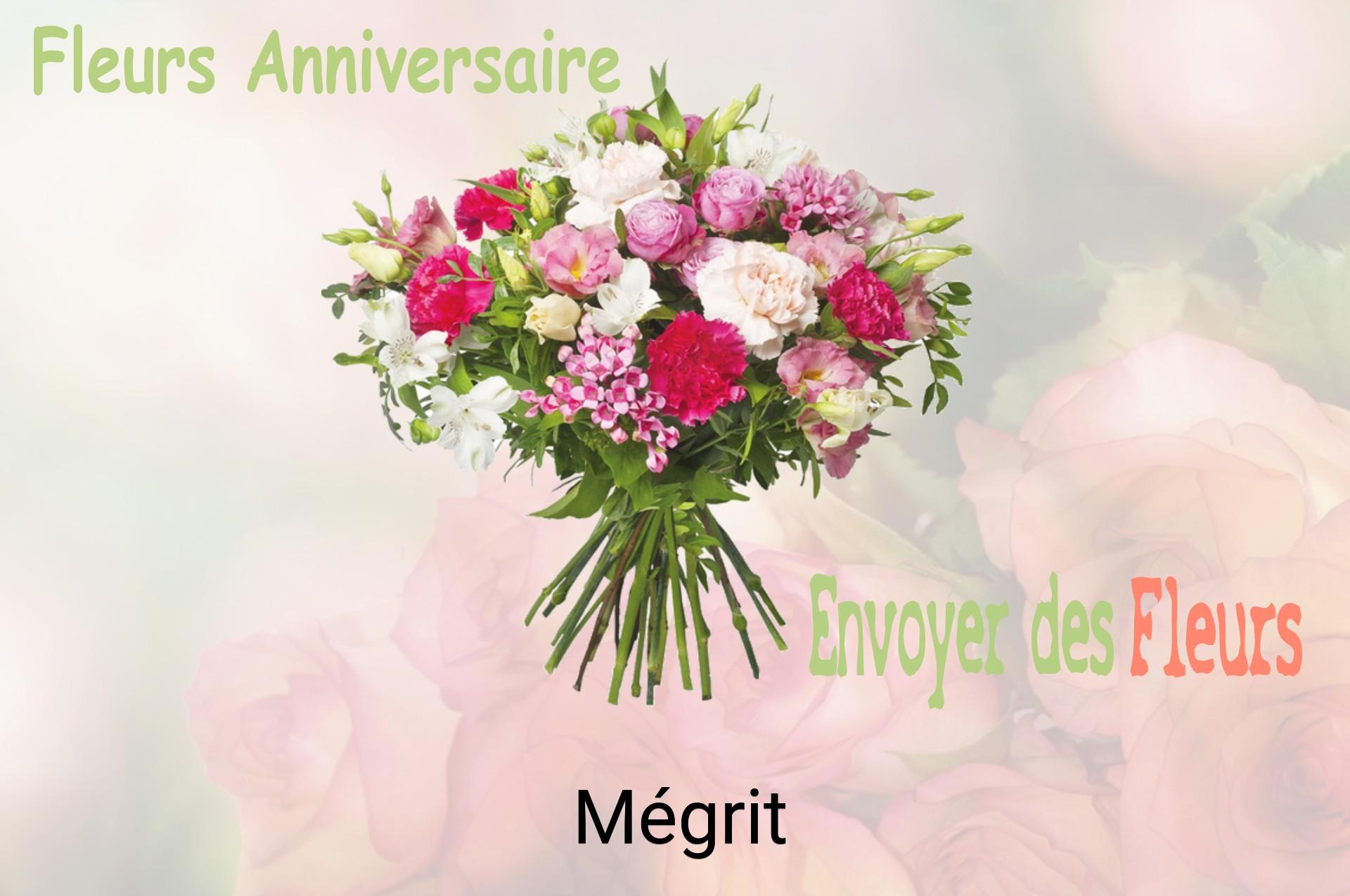 Bouquet de fleurs d’anniversaire livré à Mégrit
